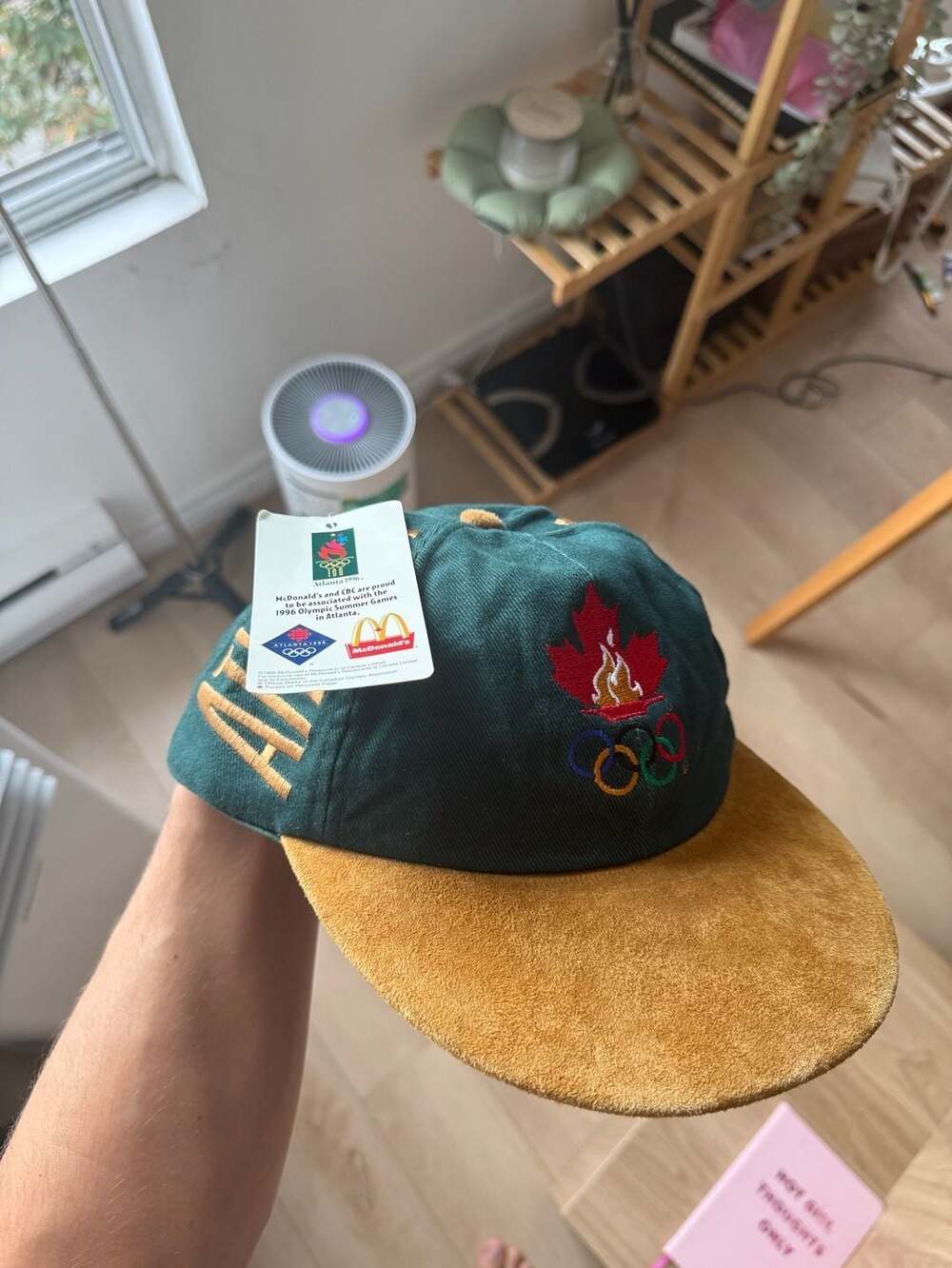 Kalson Group Atlanta 1996 Olympics Team Canada Cap Green Suede New With Tags